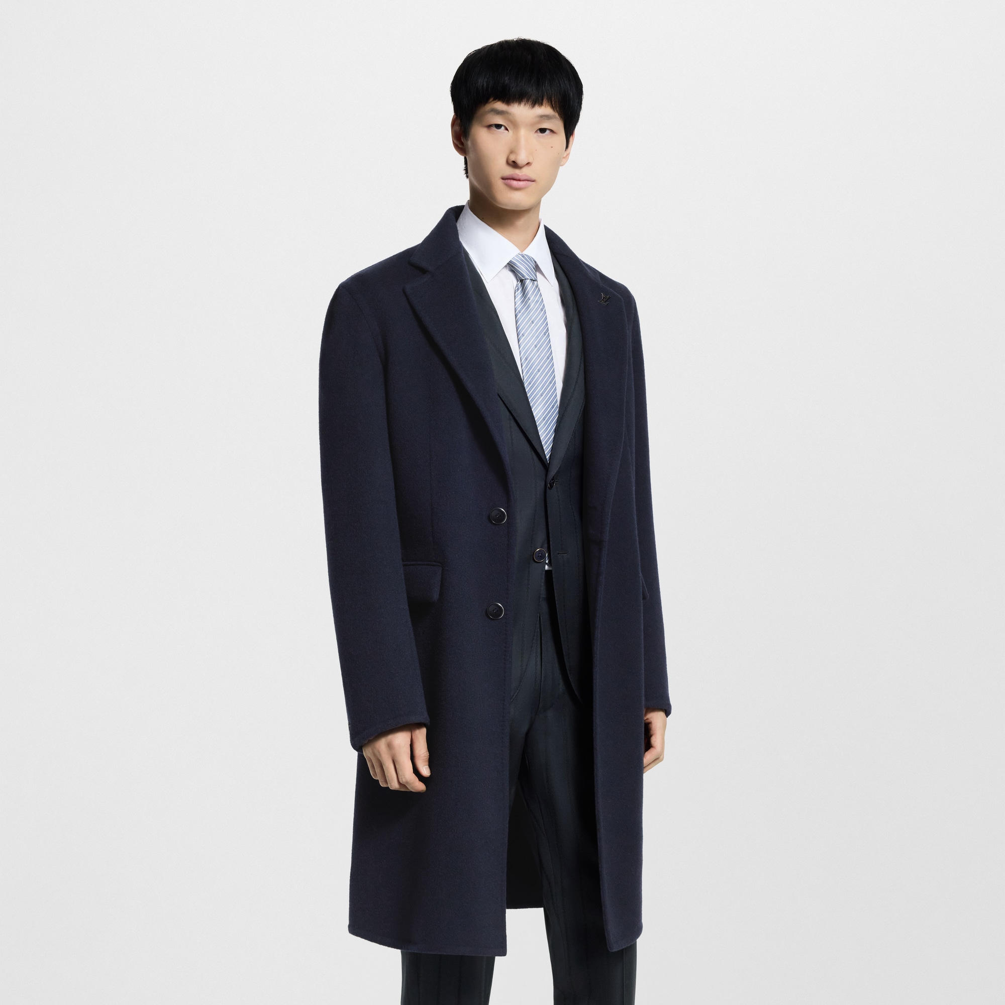 Men - Cashmere Double Face Coat  Men Ready-to-Wear Outerwear and Coats | LOUIS VUITTON (Product zoom)