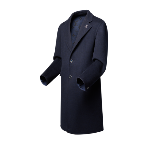 Men - Cashmere Double Face Coat Men Ready-to-Wear Outerwear and Coats | LOUIS VUITTON (Product zoom)