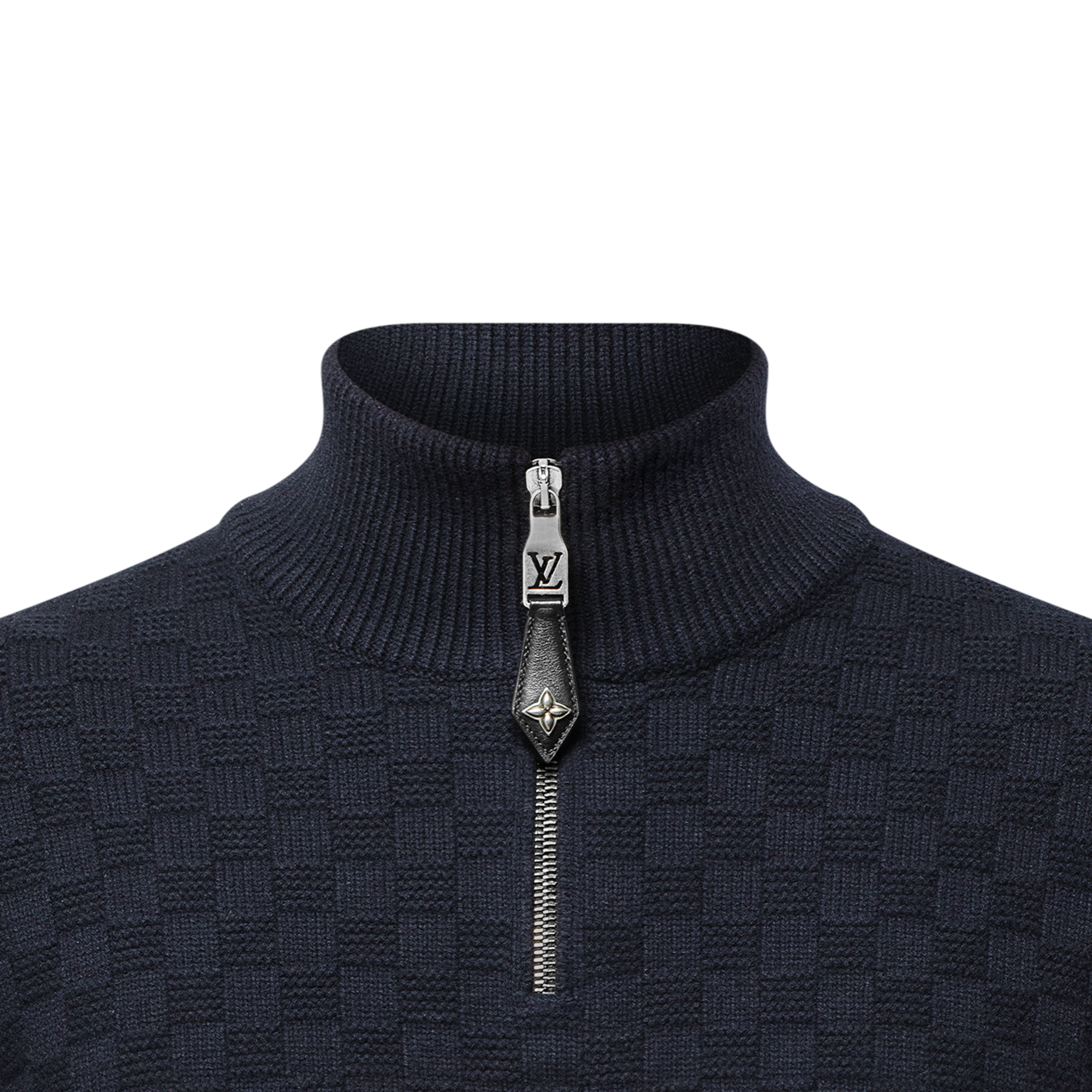 Men - Cashmere-Wool Blend Half-Zip Jumper  Men Ready-to-Wear All Ready-to-Wear | LOUIS VUITTON (Product zoom)