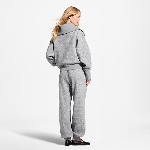 Women - Cashmere Zip-Up Jacket Women Ready-to-Wear T-shirts and Sweatshirts | LOUIS VUITTON (Product zoom)