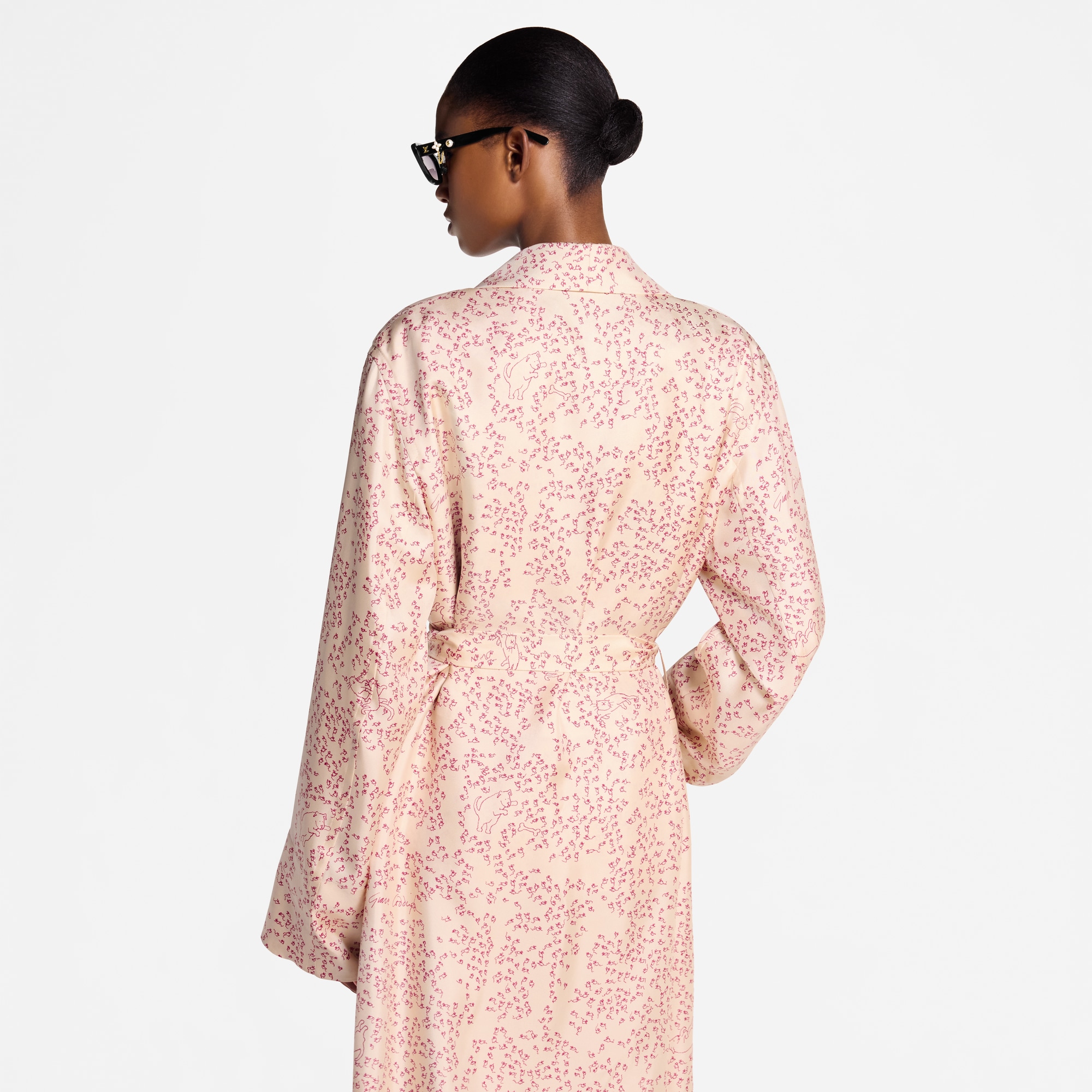 Women - Cat and Mouse Print Robe  Women Ready-to-Wear Coats and Jackets | LOUIS VUITTON (Product zoom)