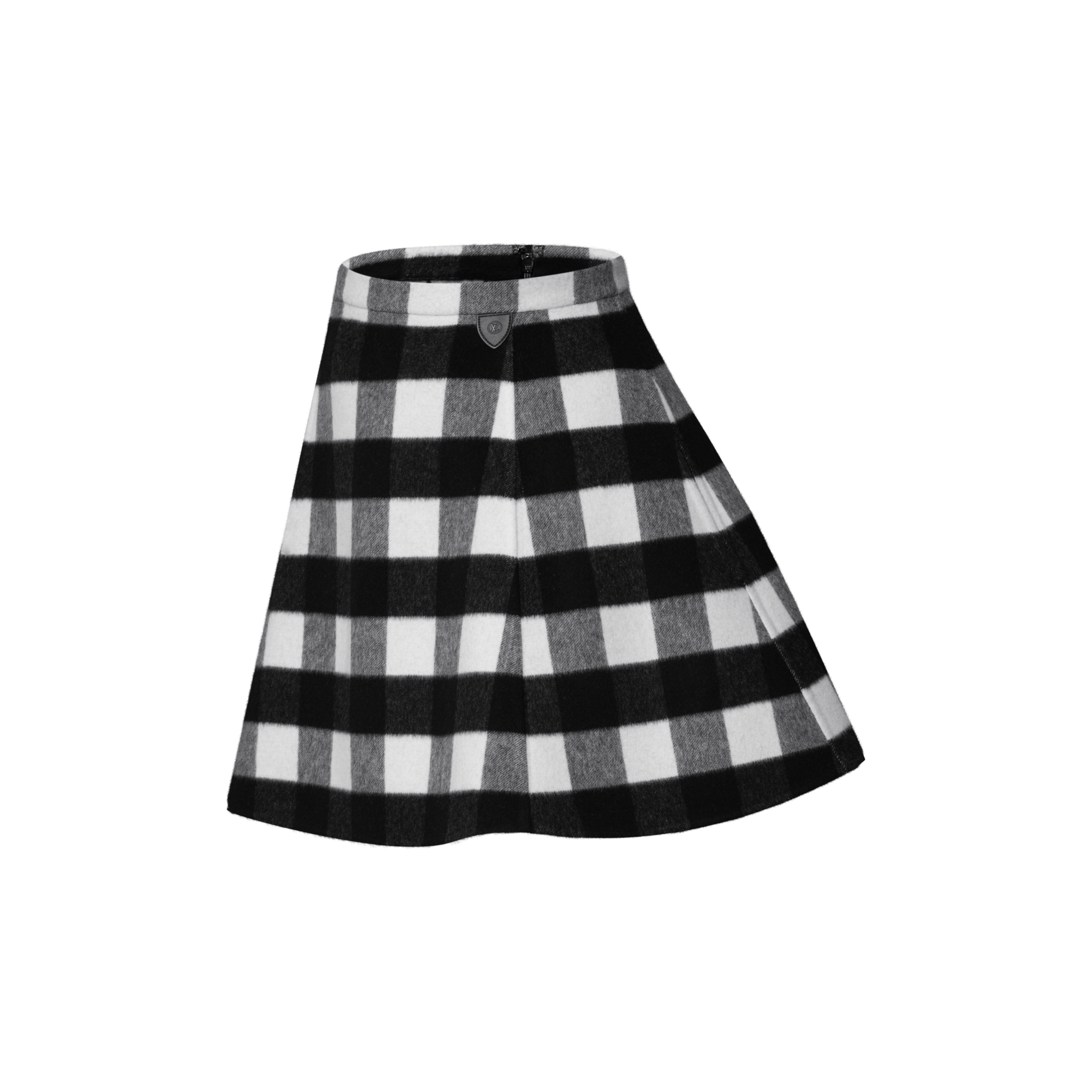 Women - Check Flared Skirt  Women Ready-to-Wear Skirts and Shorts | LOUIS VUITTON (Product zoom)