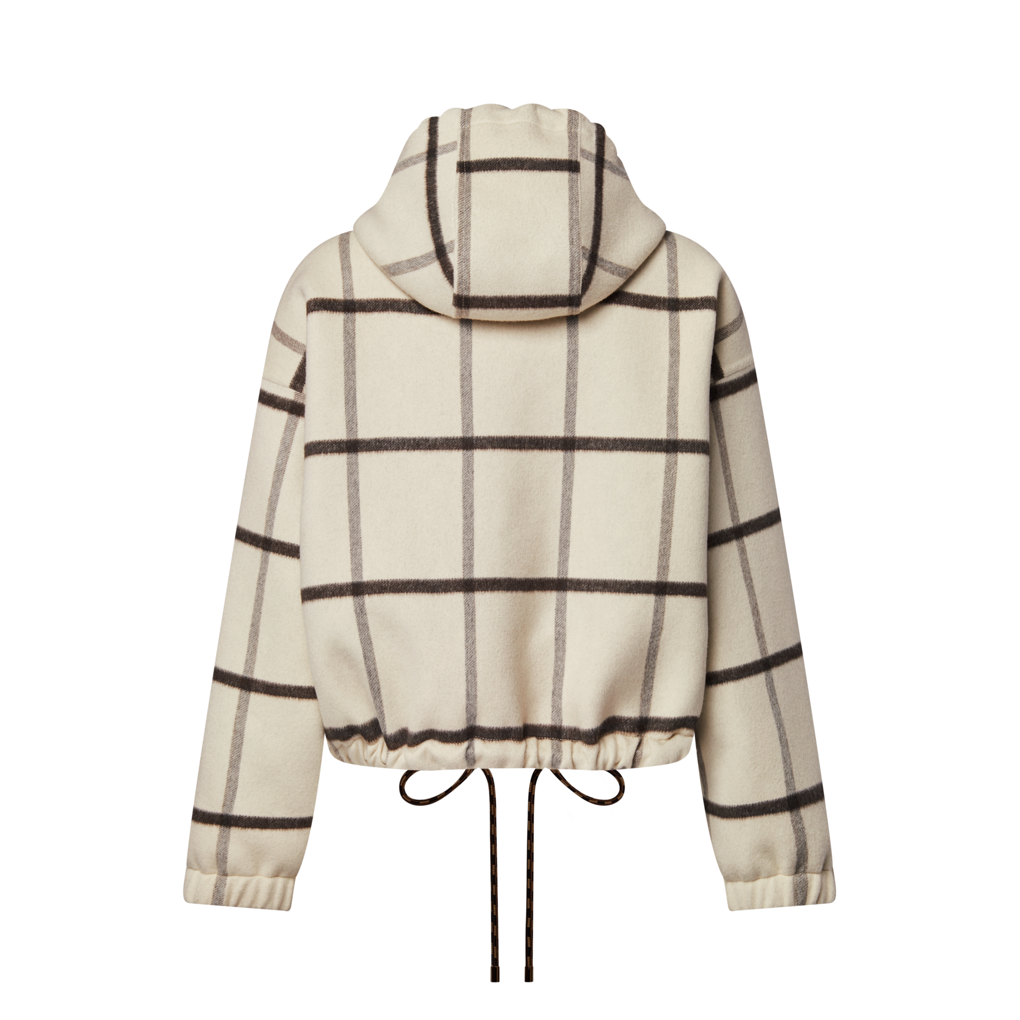 Women - Check Motif Hooded Jacket  Women Ready-to-Wear Coats and Jackets | LOUIS VUITTON (Product zoom)