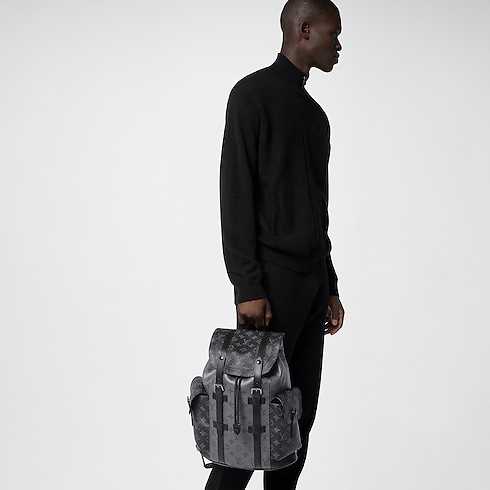 Men - Christopher PM Backpack Monogram Eclipse Men Bags All Collections | LOUIS VUITTON (Product zoom)