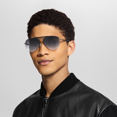 Men - Clockwise Canvas Sunglasses S00 Men Accessories Sunglasses | LOUIS VUITTON (Product zoom)