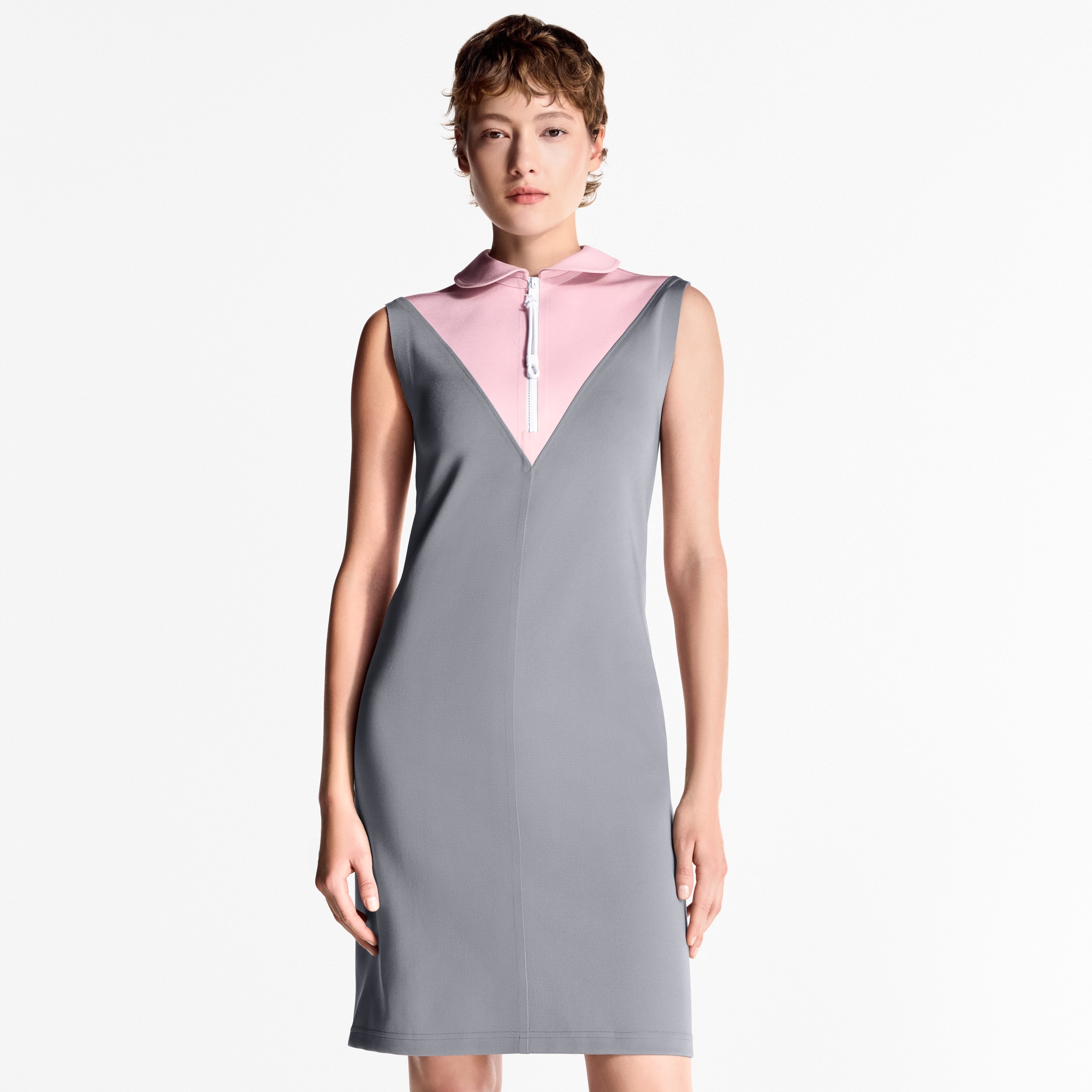 Women - Colour-Blocked Technical Jersey Dress  Women Ready-to-Wear Dresses | LOUIS VUITTON (Product zoom)
