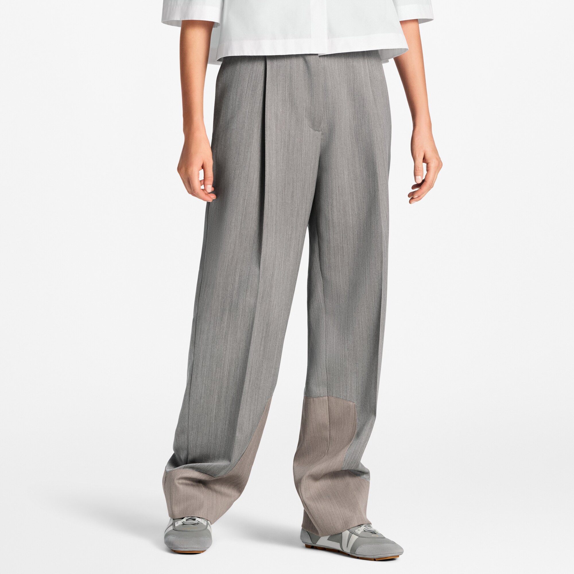 Women - Colourblock Tailored Trousers  Women Ready-to-Wear Trousers | LOUIS VUITTON (Product zoom)