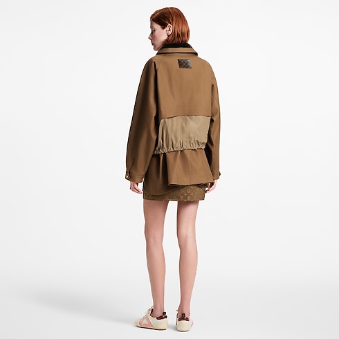 Women - Contrast Insert Coat Women Ready-to-Wear Coats and Jackets | LOUIS VUITTON (Product zoom)