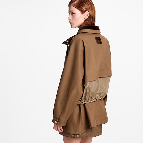 Women - Contrast Insert Coat Women Ready-to-Wear Coats and Jackets | LOUIS VUITTON (Product zoom)