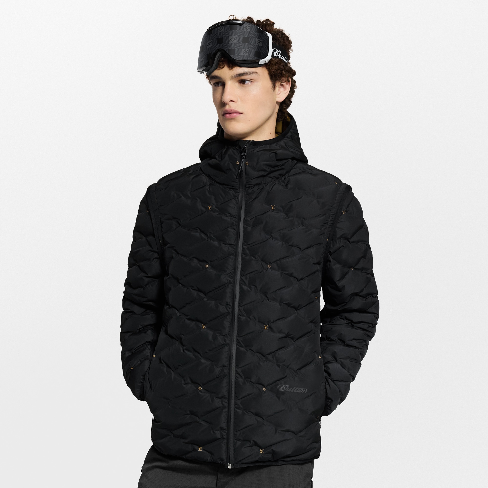 Men - Convertible Down Blouson  Men Ready-to-Wear Outerwear and Coats | LOUIS VUITTON (Product zoom)