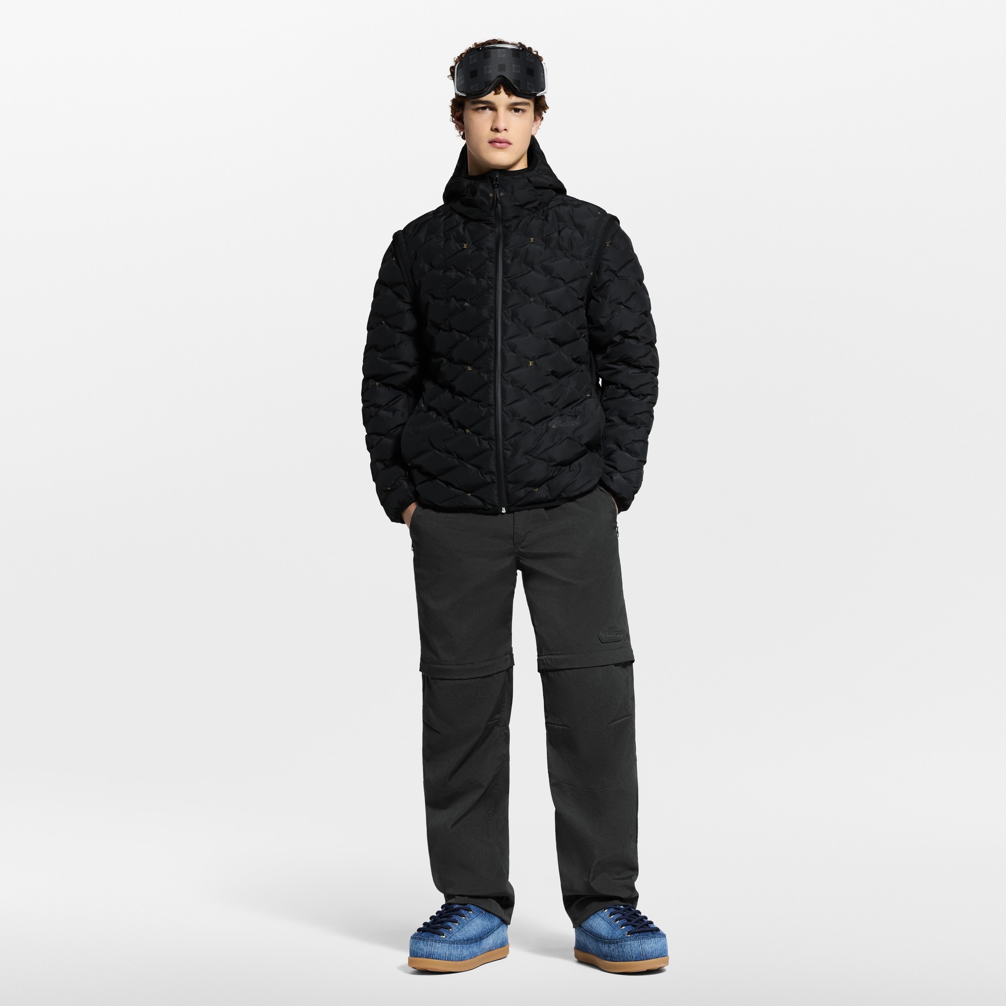Men - Convertible Down Blouson  Men Ready-to-Wear Outerwear and Coats | LOUIS VUITTON (Product zoom)