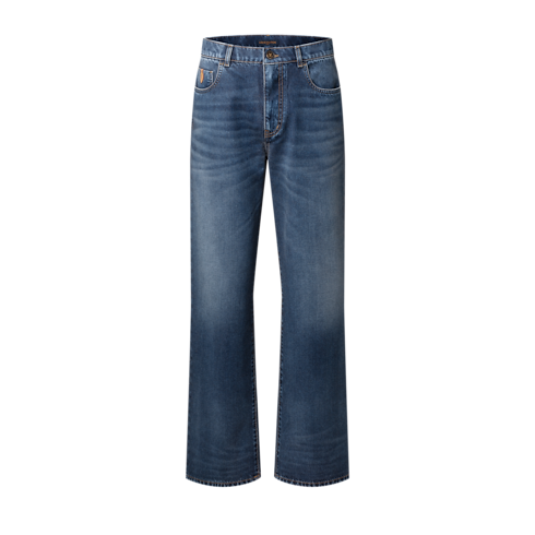 Men - Cotton Cashmere Jeans Men Ready-to-Wear All Ready-to-Wear | LOUIS VUITTON (Product zoom)