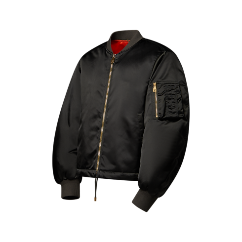 Men - Cropped Bomber Men Ready-to-Wear Outerwear and Coats | LOUIS VUITTON (Product zoom)