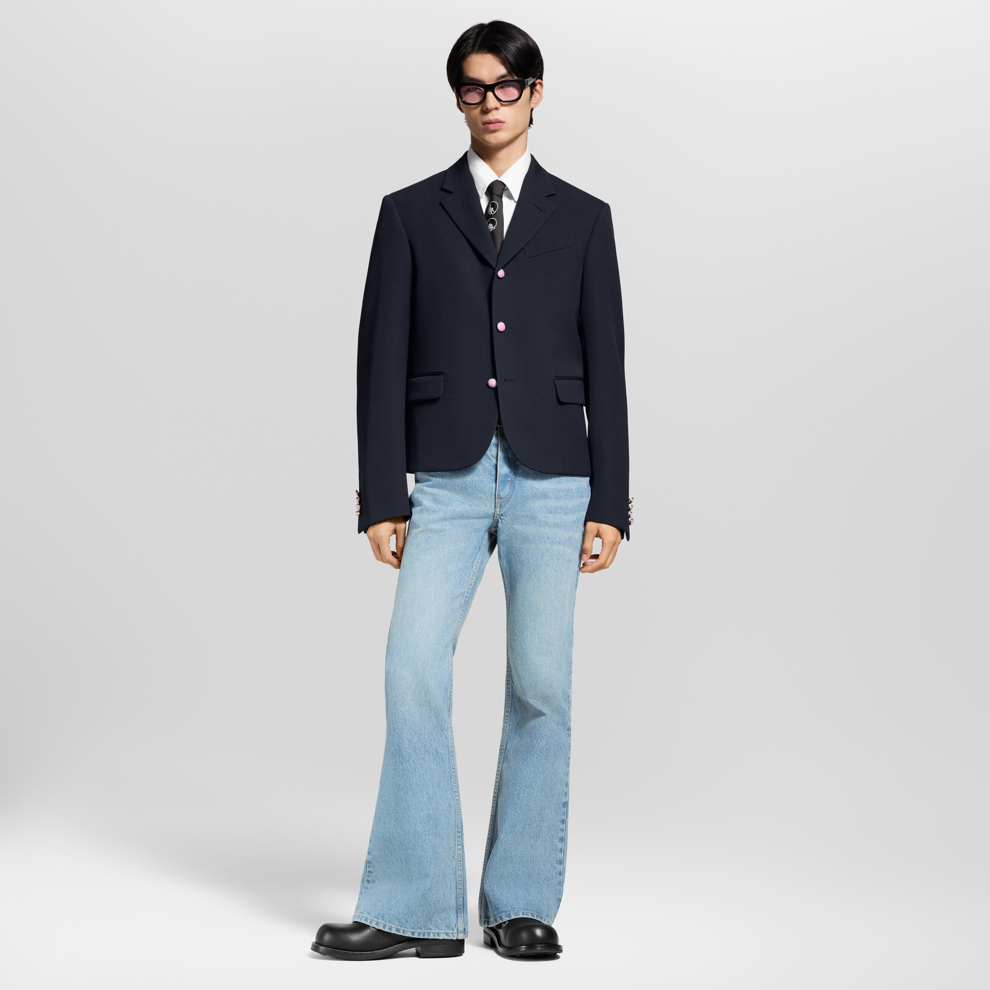 Men - Cropped Classic Single-Breasted Jacket  Men Ready-to-Wear Blazers and Jackets | LOUIS VUITTON (Product zoom)