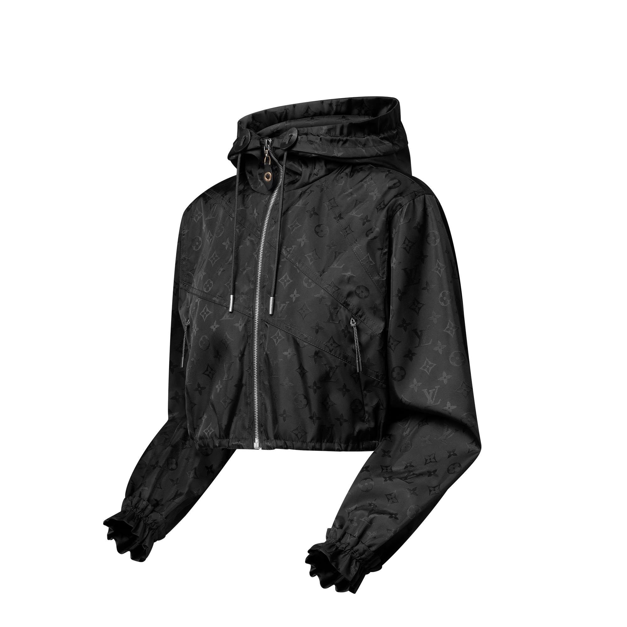 Women - Cropped Monogram Windbreaker  Women Ready-to-Wear Coats and Jackets | LOUIS VUITTON (Product zoom)