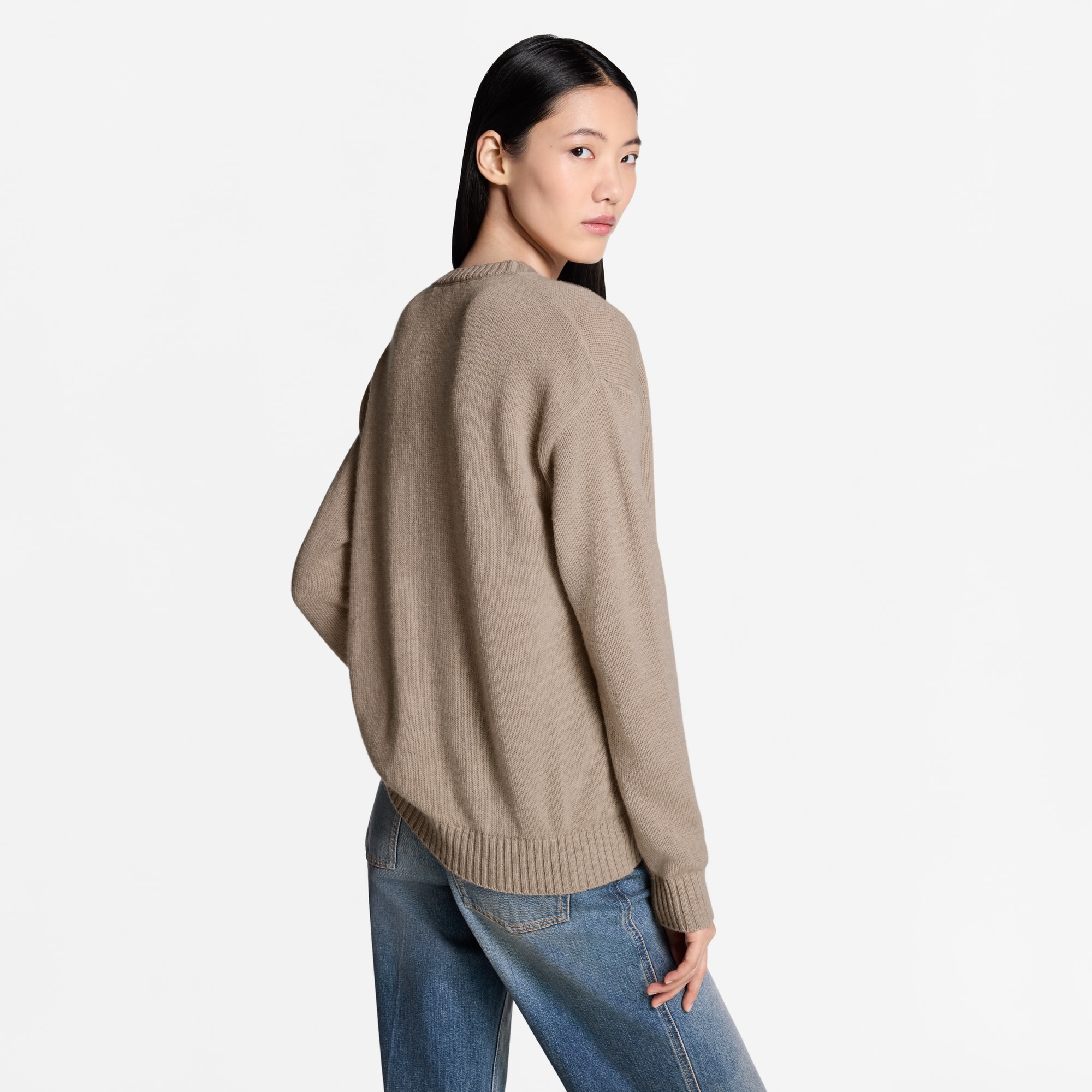 Women - Cursive Signature Jumper  Women Ready-to-Wear Knitwear | LOUIS VUITTON (Product zoom)