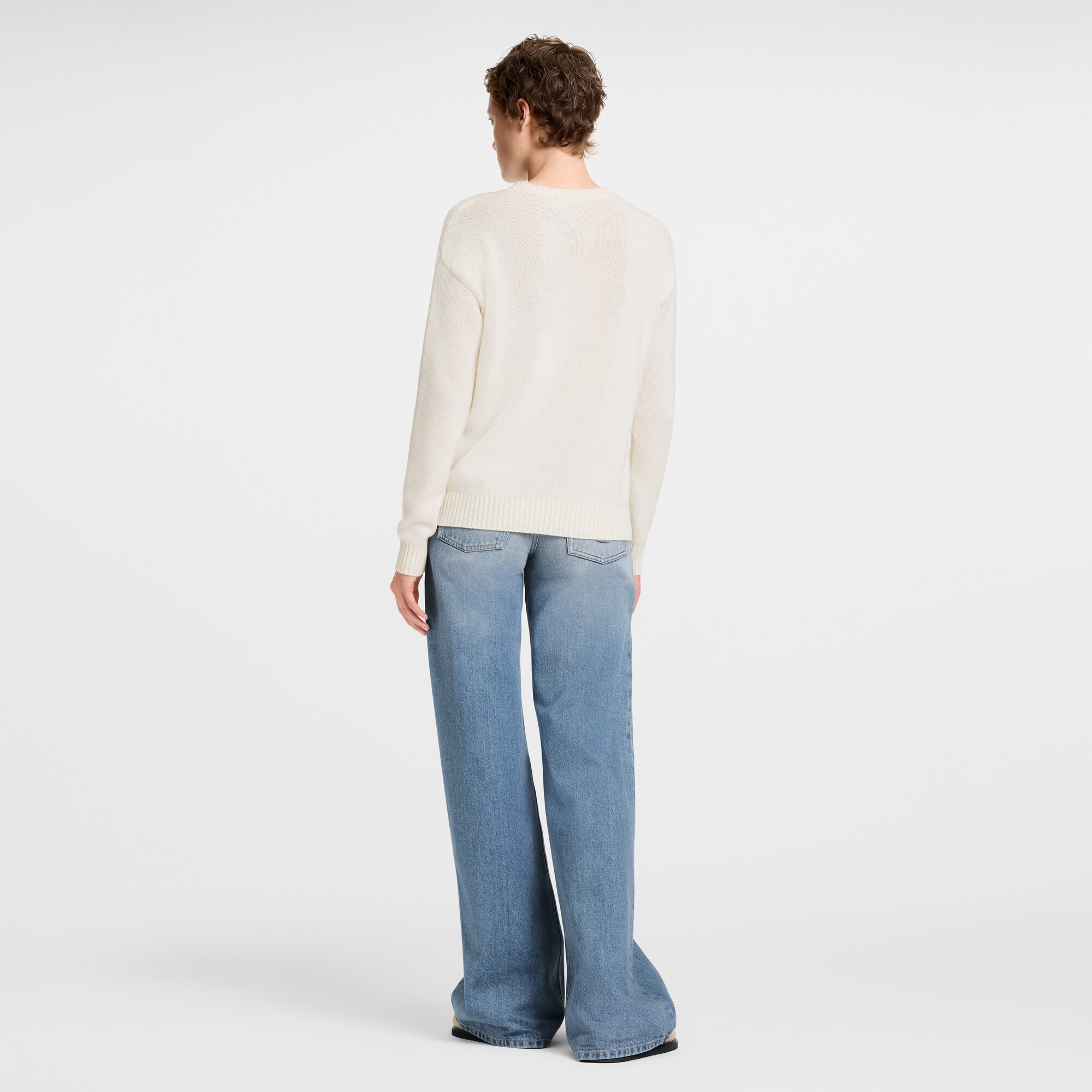 Women - Cursive Signature Jumper  Women Ready-to-Wear Knitwear | LOUIS VUITTON (Product zoom)