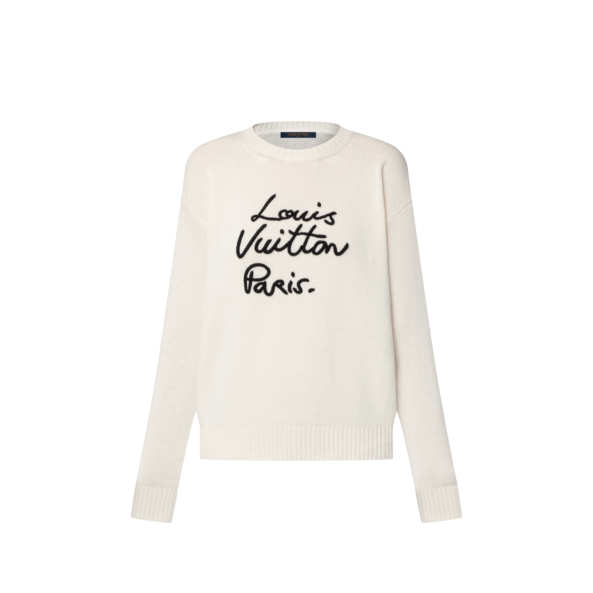Women - Cursive Signature Jumper  Women Ready-to-Wear Knitwear | LOUIS VUITTON (Product zoom)