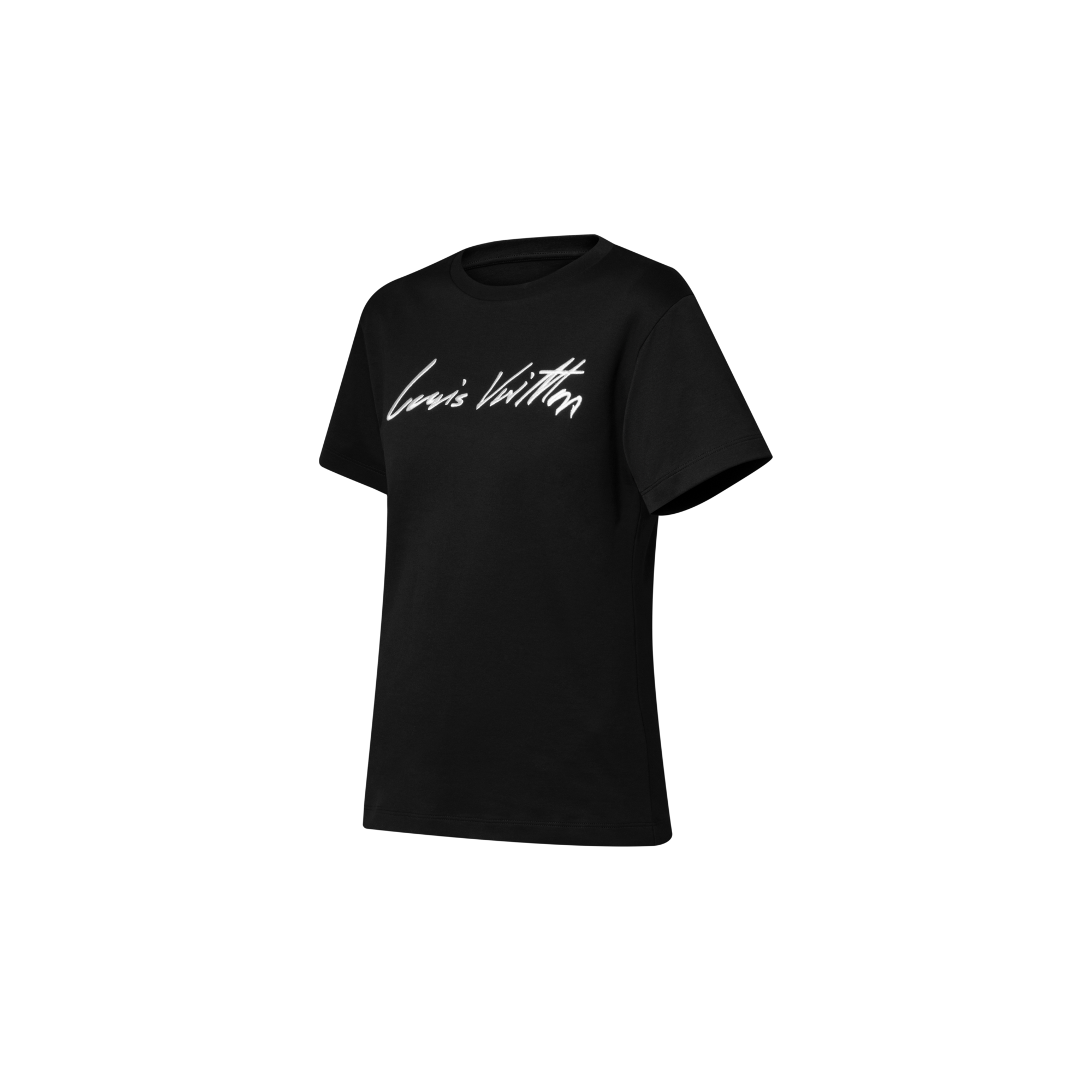 Women - Cursive Signature T-Shirt  Women Ready-to-Wear Tops | LOUIS VUITTON (Product zoom)