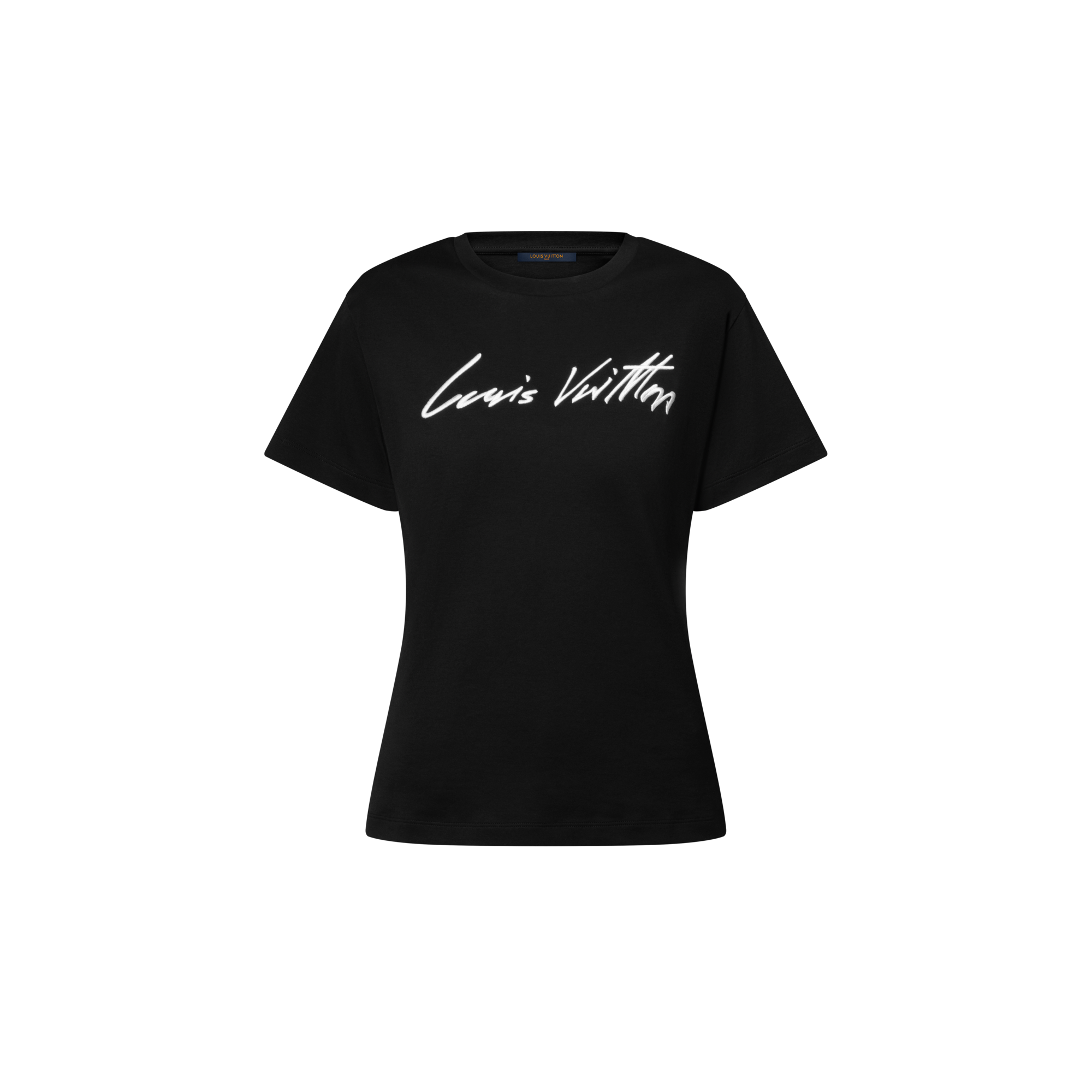 Women - Cursive Signature T-Shirt  Women Ready-to-Wear Tops | LOUIS VUITTON (Product zoom)