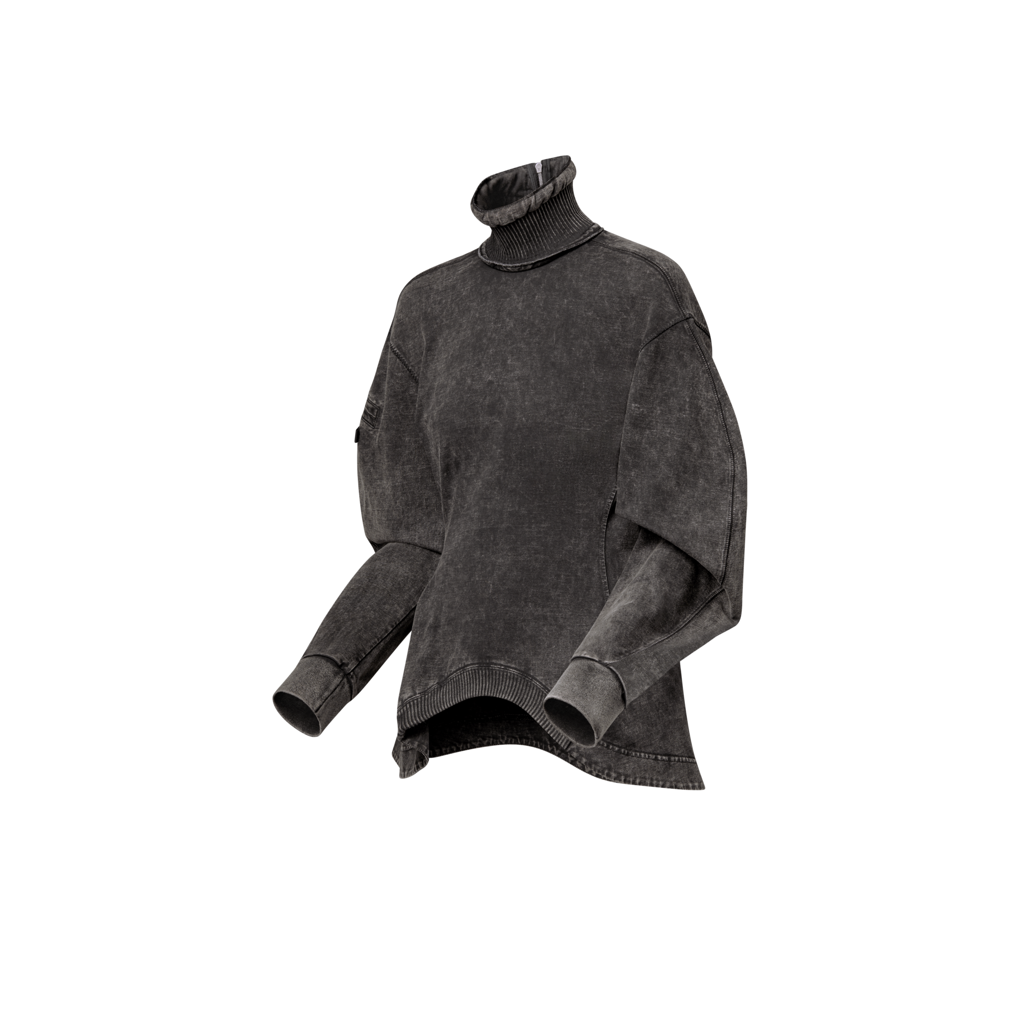 Women - Curve Hem Sweater  Women Ready-to-Wear Tops | LOUIS VUITTON (Product zoom)