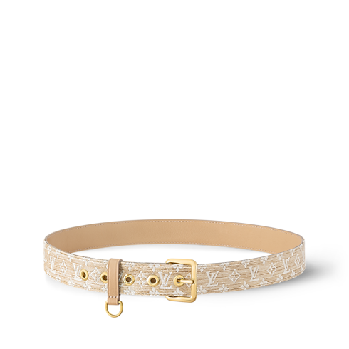 Women - D-Ring Raffia 30MM Belt Women Accessories Belts | LOUIS VUITTON (Product zoom)
