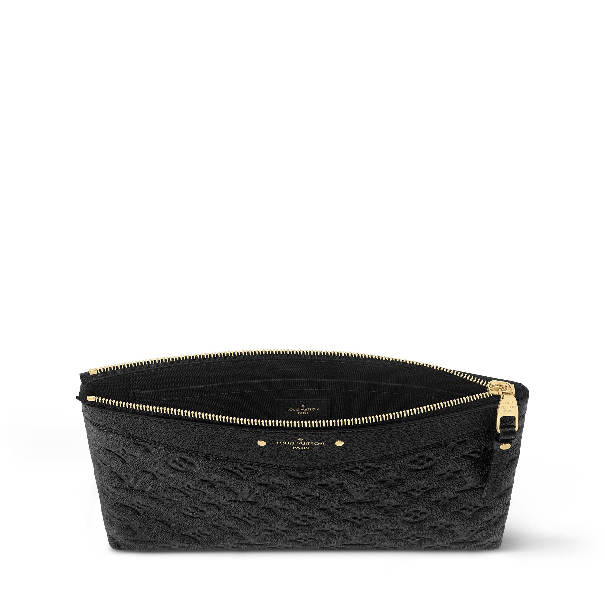 Daily Pouch - Luxury Monogram Empreinte Leather Black | LOUIS VUITTON