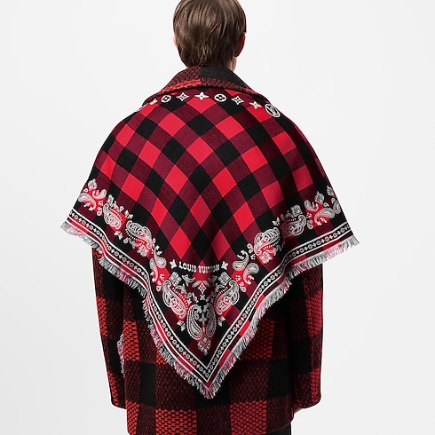 Men - Damier Buffalo Stole S00 Men Accessories Scarves | LOUIS VUITTON (Product zoom)