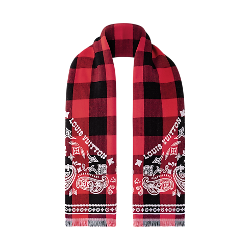 Men - Damier Buffalo Stole S00 Men Accessories Scarves | LOUIS VUITTON (Product zoom)