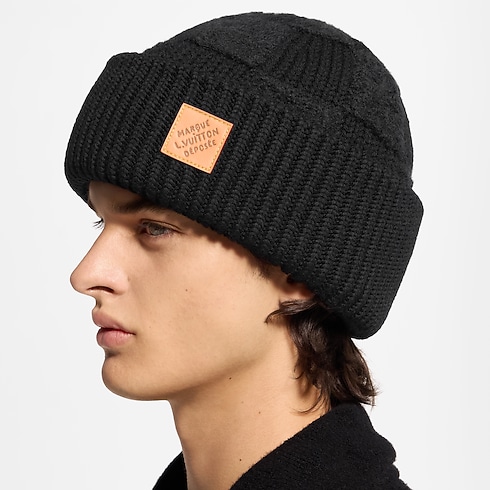 Men - Damier Cloud Beanie S00 Men Accessories Hats, Beanies and Gloves | LOUIS VUITTON (Product zoom)