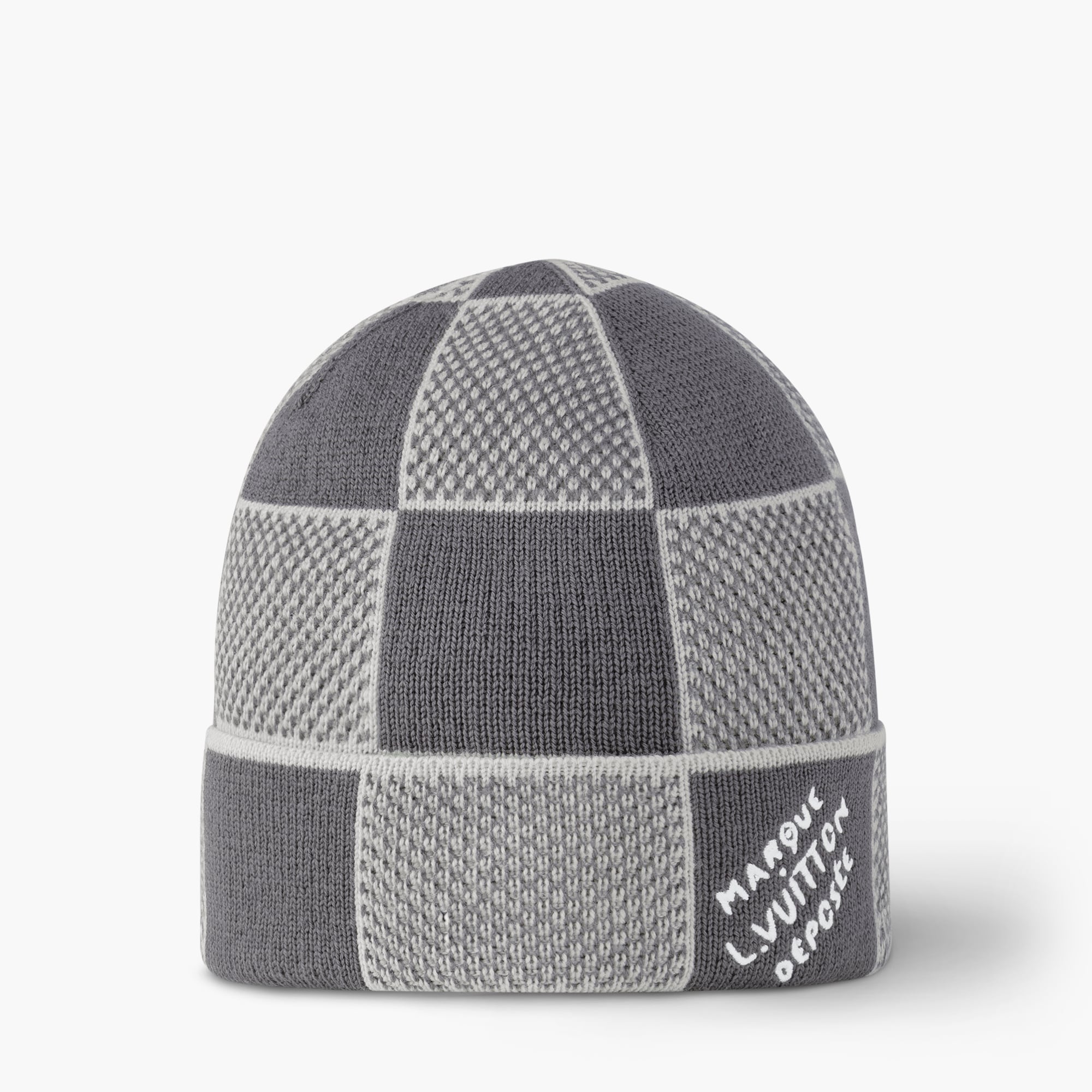 Damier Heritage Beanie Luxury S00 Grey LOUIS VUITTON