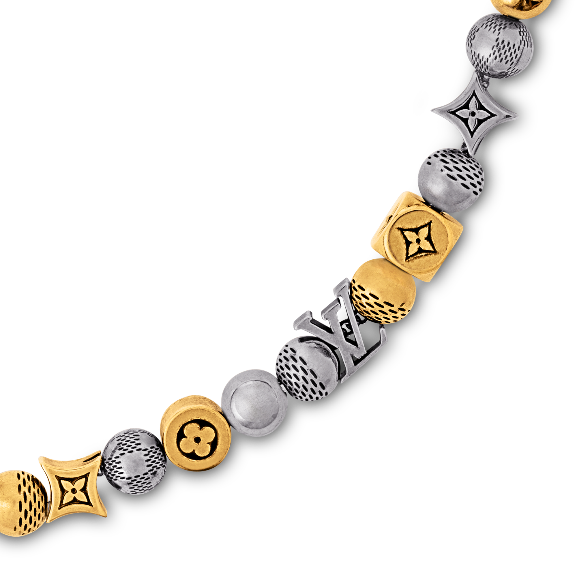 Men - Damier Party Necklace S00 Men Fashion Jewellery Necklaces and Pendants | LOUIS VUITTON (Product zoom)