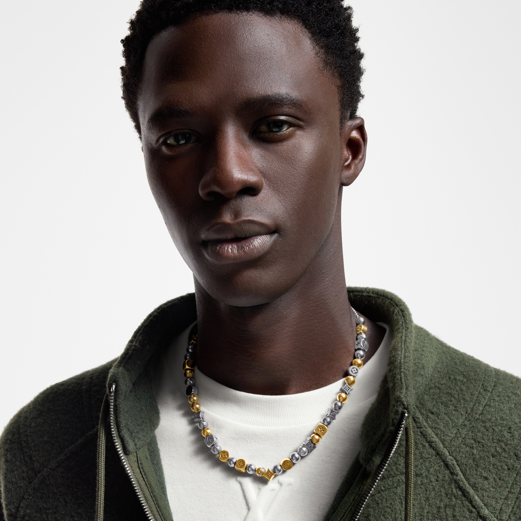 Men - Damier Party Necklace S00 Men Fashion Jewellery Necklaces and Pendants | LOUIS VUITTON (Product zoom)