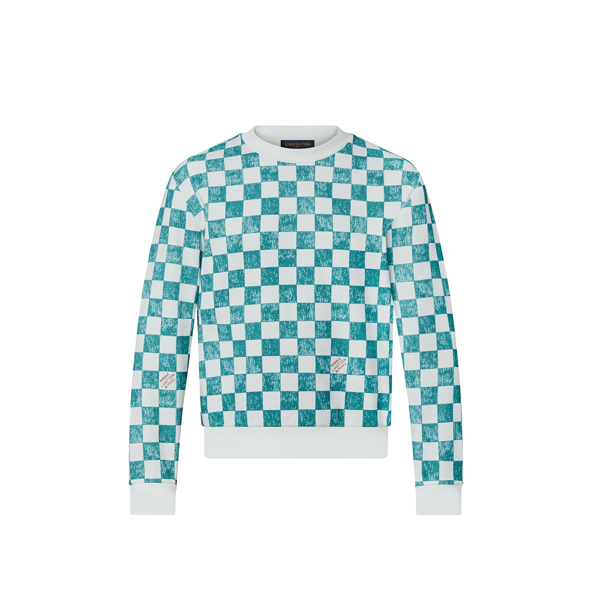 blue louis vuitton jumper