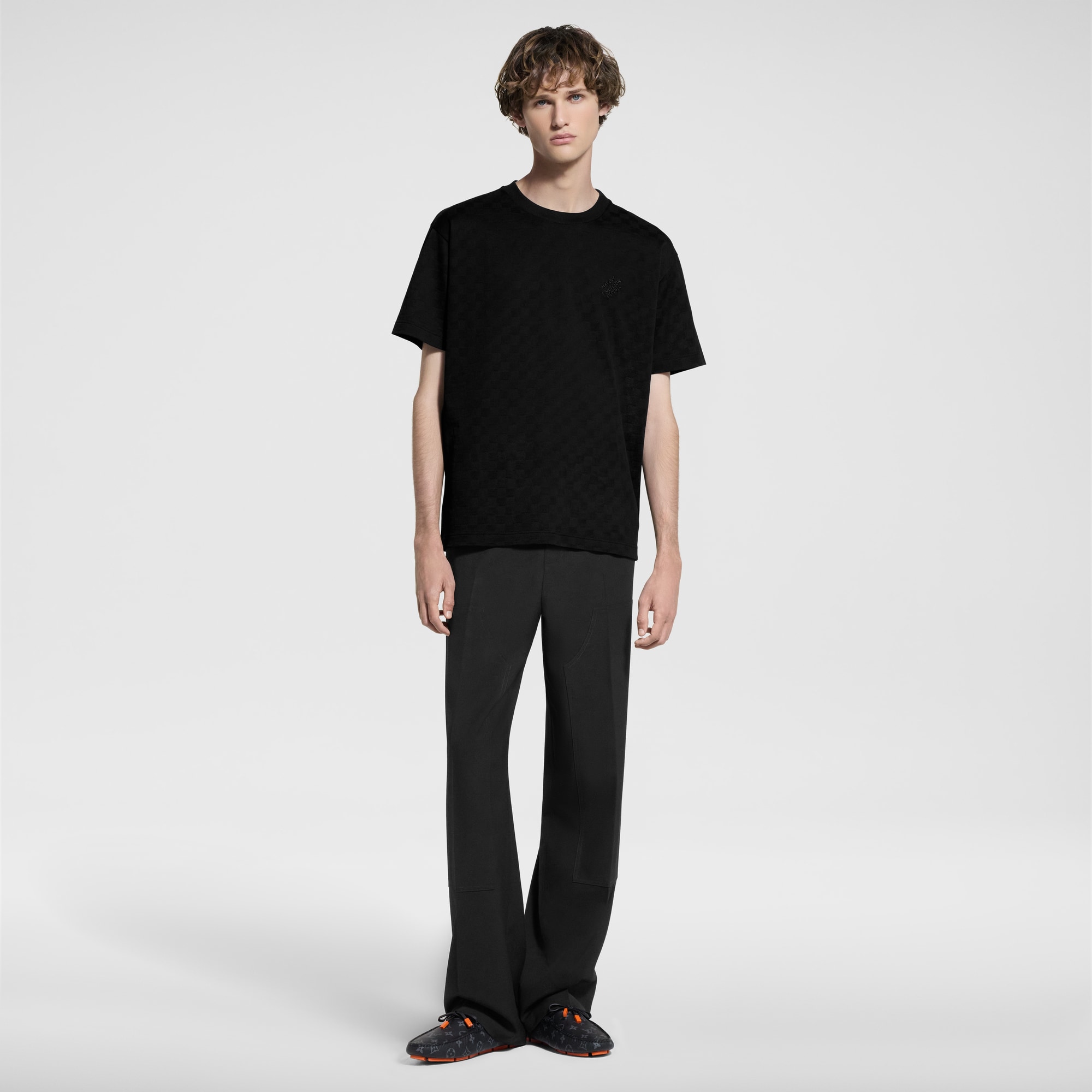Men - Damier Signature T-Shirt  Men Ready-to-Wear T-Shirts and Polos | LOUIS VUITTON (Product zoom)