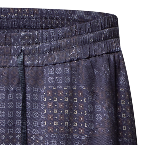 Men - Damier Silk Blend Pyjama Trousers Men Ready-to-Wear All Ready-to-Wear | LOUIS VUITTON (Product zoom)