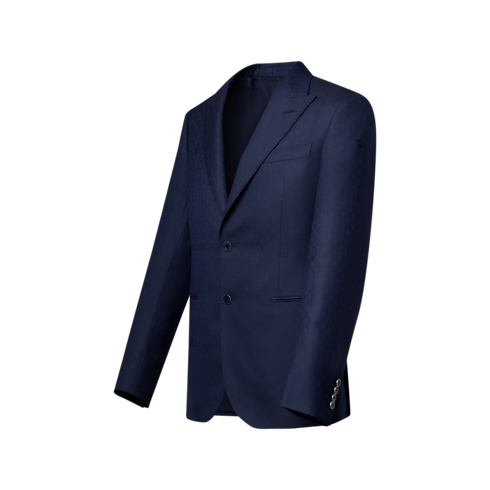 Men - Damier Single-Breasted Pont Neuf Jacket Men Ready-to-Wear Blazers and Jackets | LOUIS VUITTON (Product zoom)