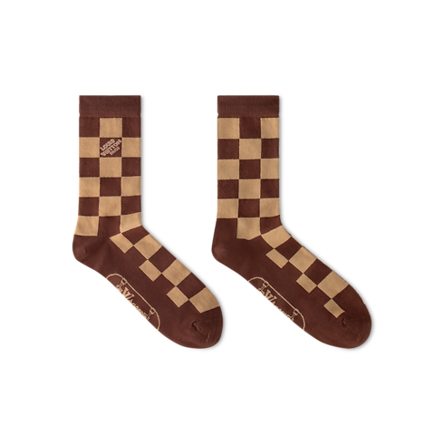 Men - Damier Skate Socks S00 Men Accessories Home Textiles | LOUIS VUITTON (Product zoom)