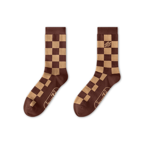 Men - Damier Skate Socks S00 Men Accessories Home Textiles | LOUIS VUITTON (Product zoom)