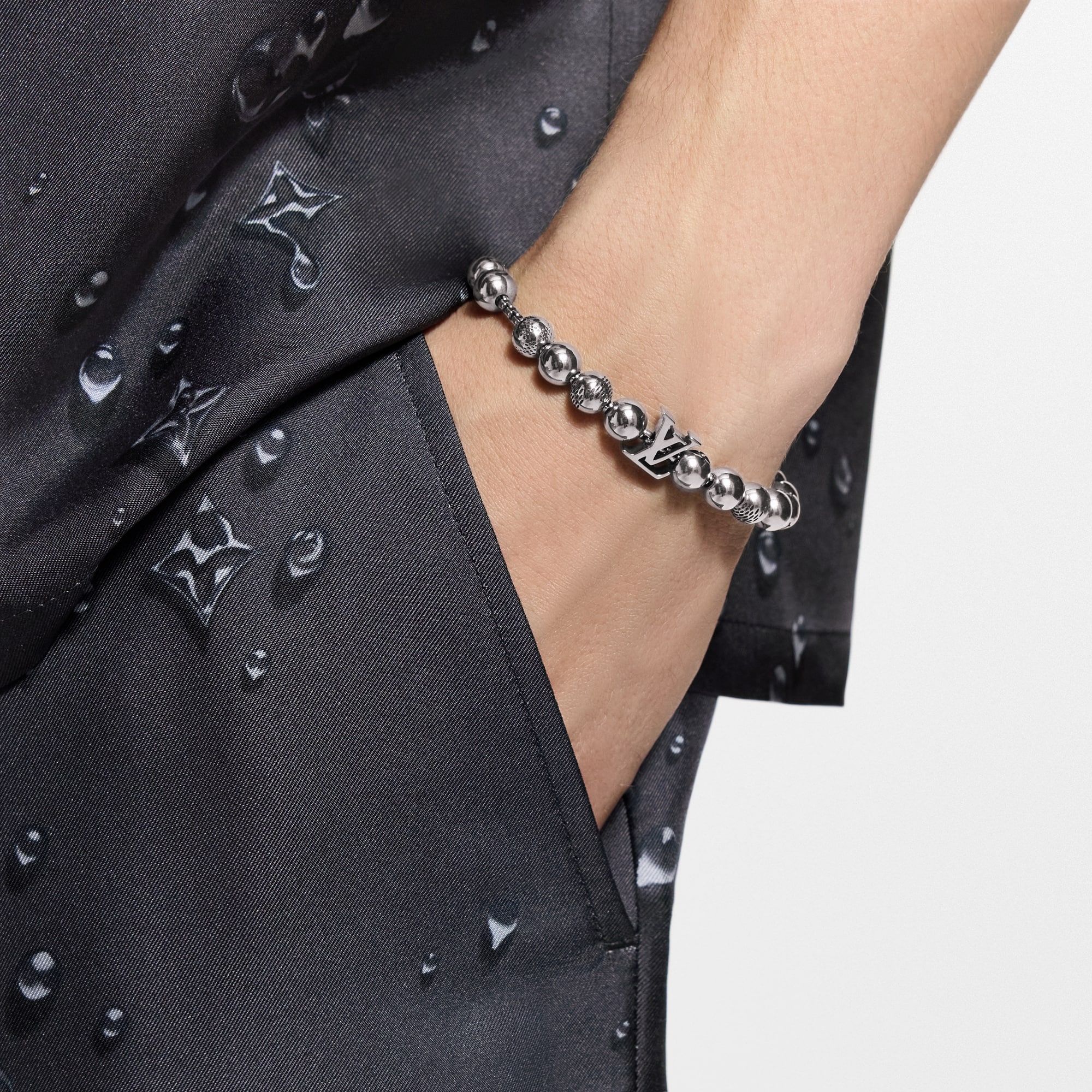 Men - Damier Staples Ball Bracelet S00 Men Fashion Jewellery Bracelets | LOUIS VUITTON (Product zoom)