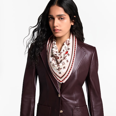 Women - Damiergram Square 70 S00 Women Accessories Silk Squares and Bandeaux | LOUIS VUITTON (Product zoom)