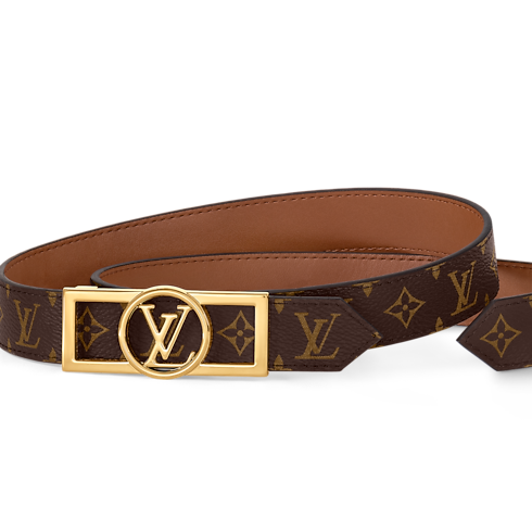 Women - Dauphine 25MM Reversible Belt Monogram Canvas Women Accessories Belts | LOUIS VUITTON (Product zoom)