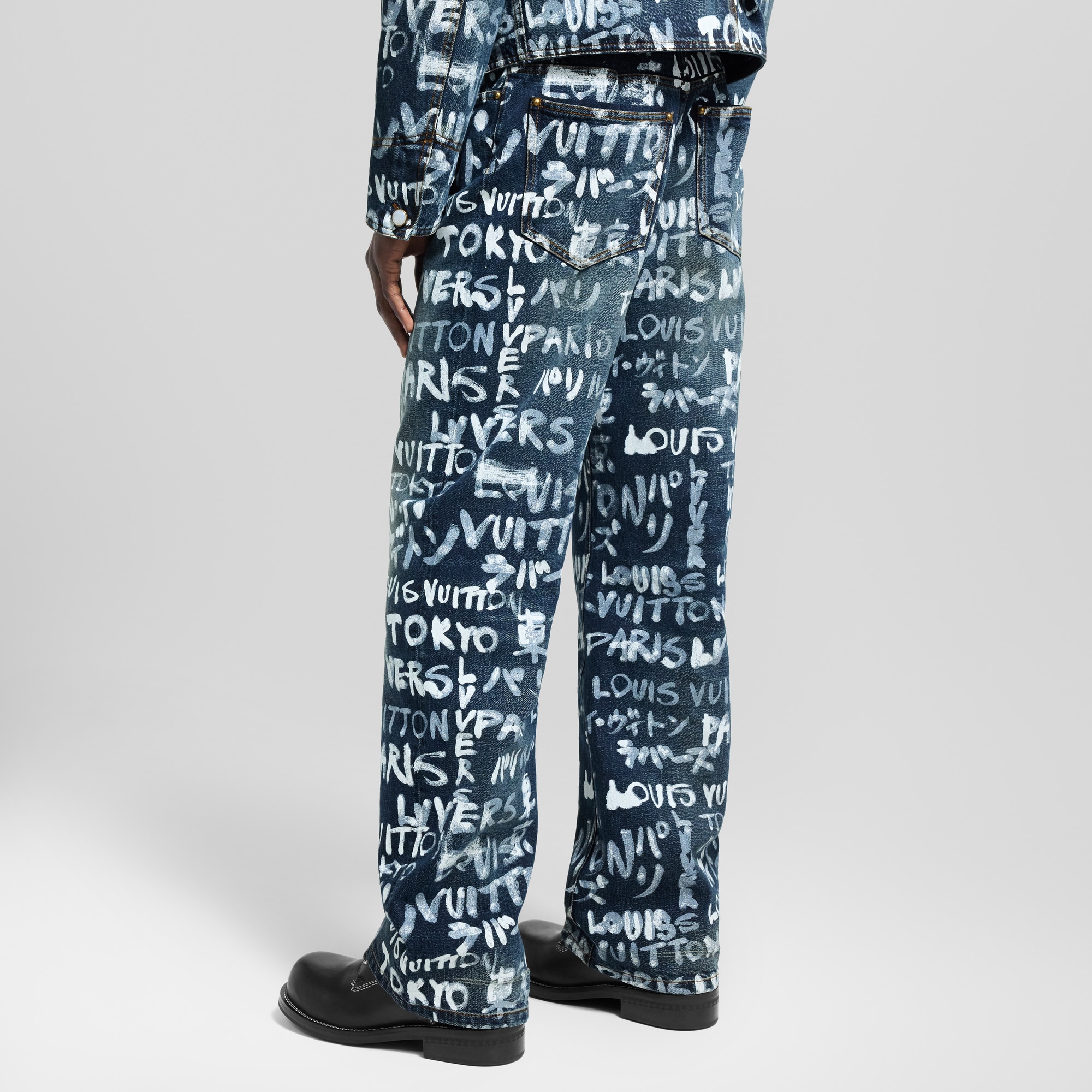 Men - Denim Skate Trousers  Men Ready-to-Wear Denim Collection | LOUIS VUITTON (Product zoom)