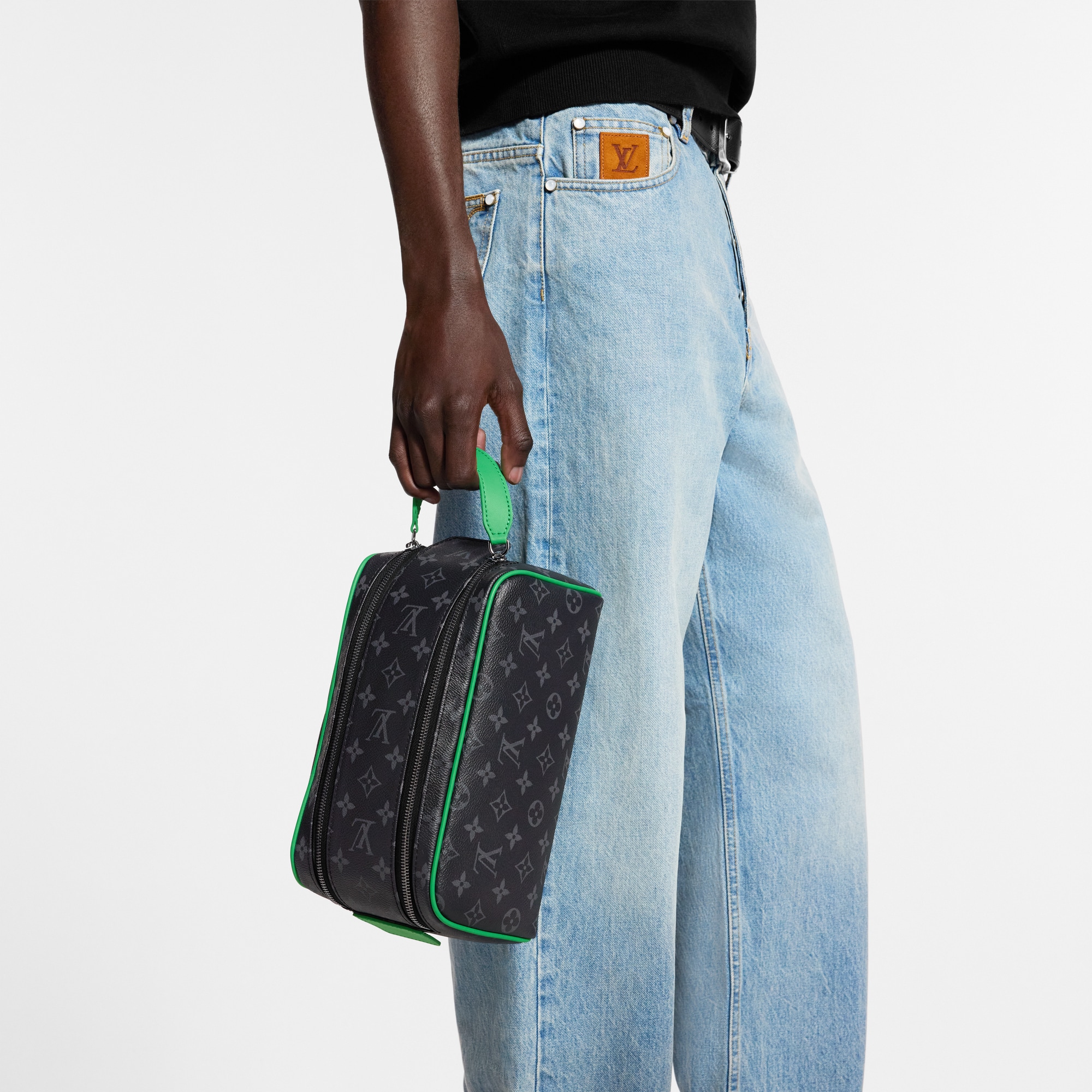 Men - Dopp Kit Toiletry Pouch Monogram Eclipse Canvas Men Travel Travel Accessories and Organisers | LOUIS VUITTON (Product zoom)