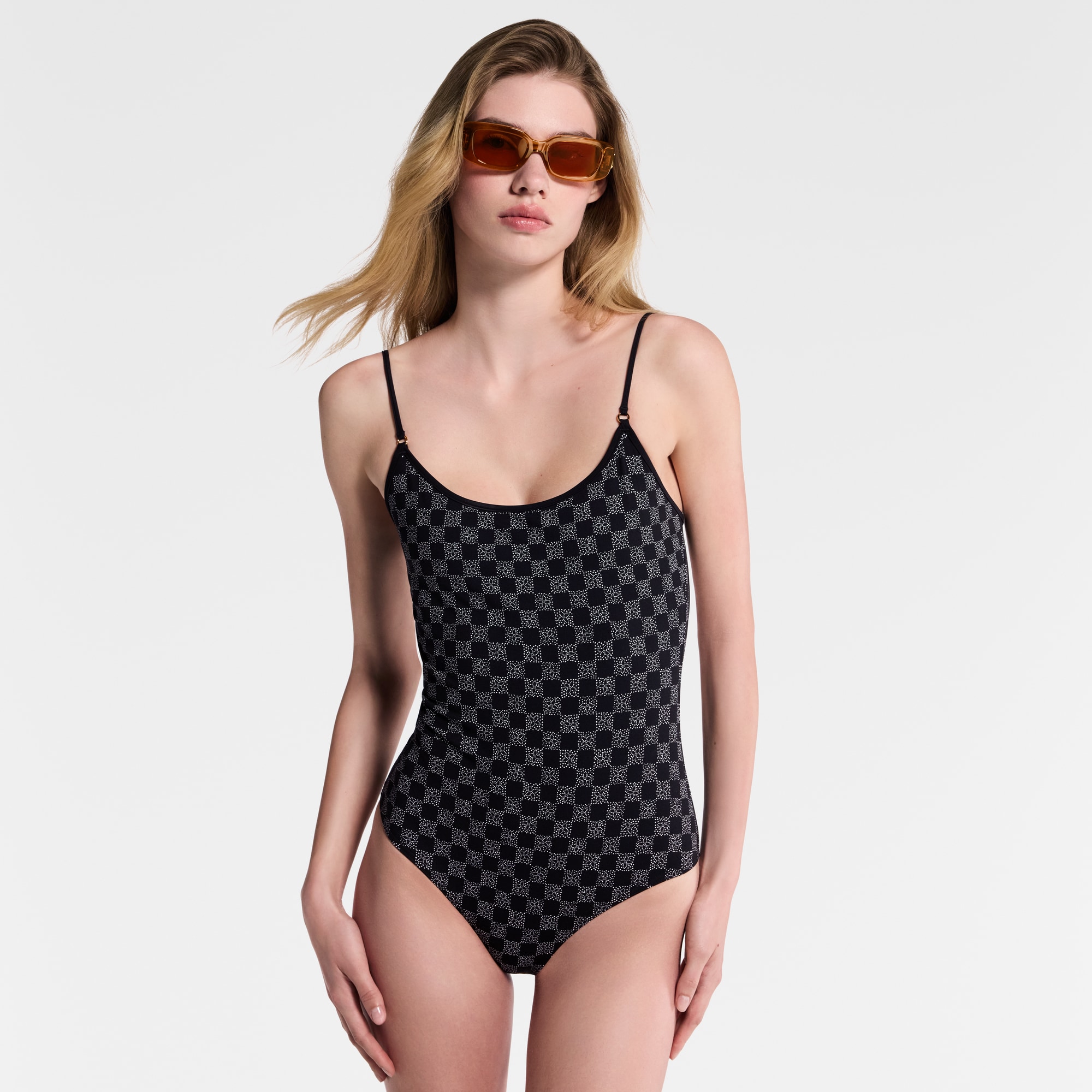 Women - Dotted Damier Swimsuit  Women Ready-to-Wear Swimwear | LOUIS VUITTON (Product zoom)