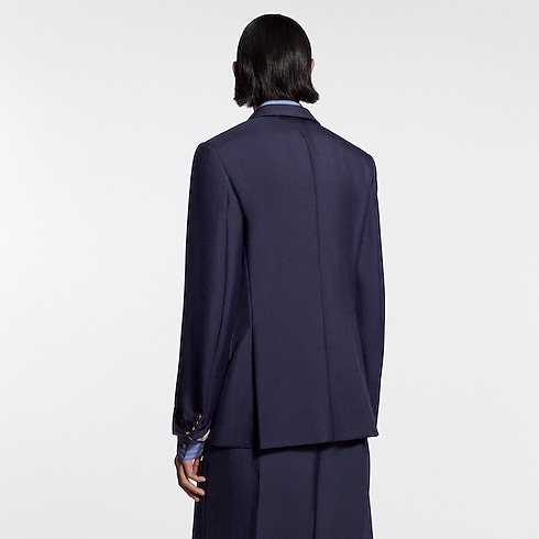 Men - Double-Breasted Mohair Jacket Men Ready-to-Wear Blazers and Jackets | LOUIS VUITTON (Product zoom)