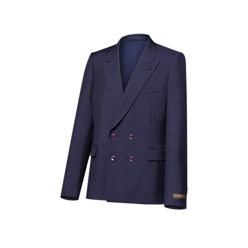Men - Double-Breasted Mohair Jacket Men Ready-to-Wear Blazers and Jackets | LOUIS VUITTON (Product zoom)