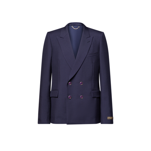 Men - Double-Breasted Mohair Jacket Men Ready-to-Wear Blazers and Jackets | LOUIS VUITTON (Product zoom)