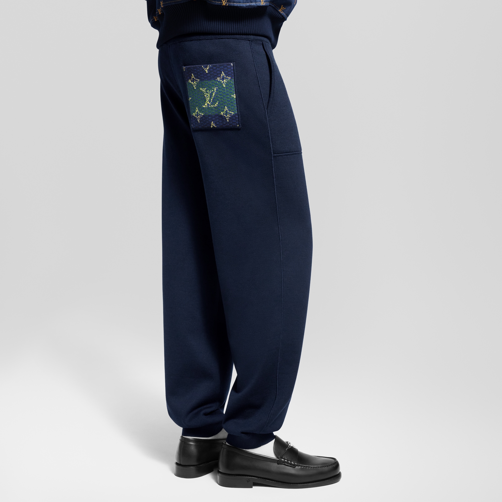Men - Double Face Jogging Trousers  Men Ready-to-Wear Trousers | LOUIS VUITTON (Product zoom)