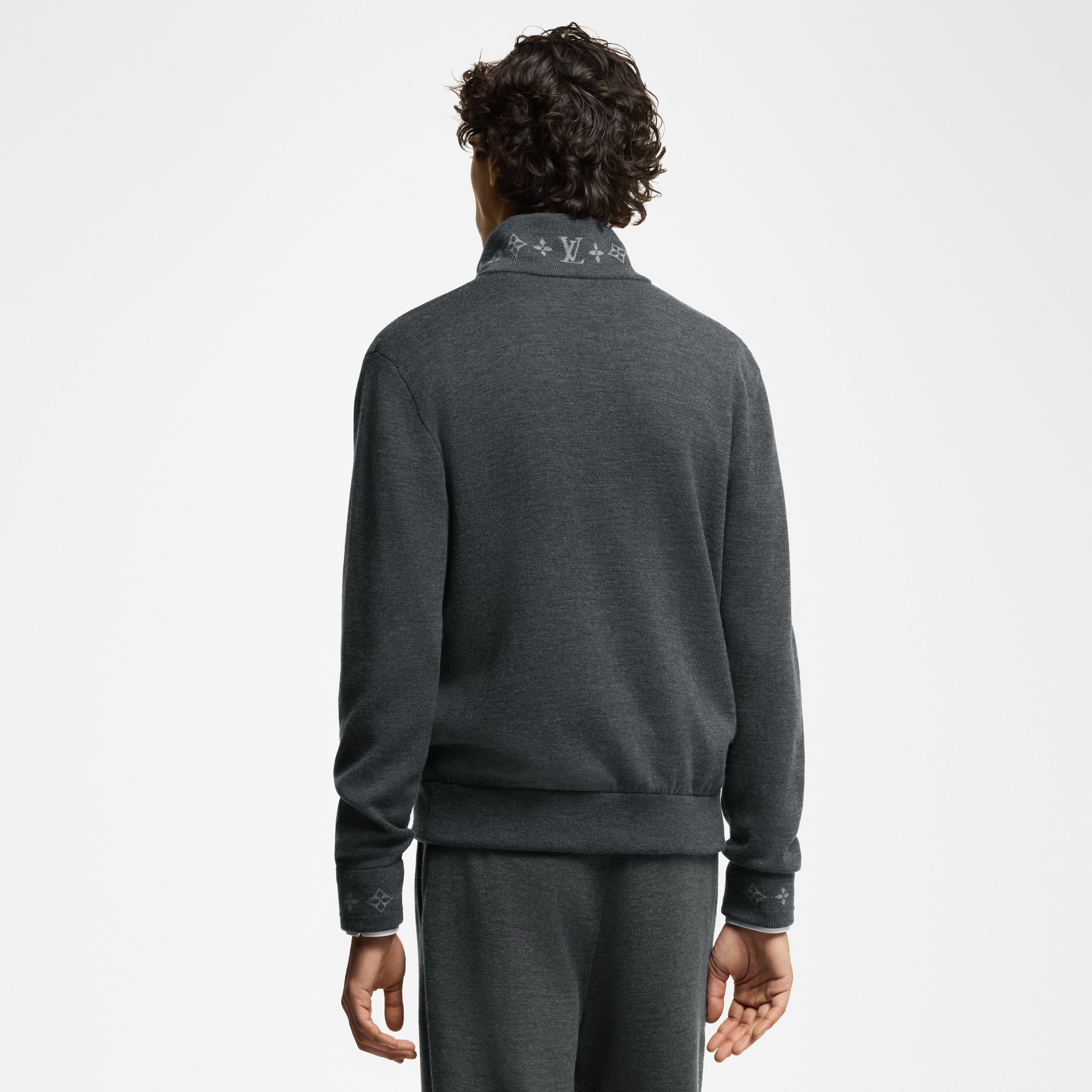 Men - Double Face Knit Wool Travel Blouson  Men Ready-to-Wear All Ready-to-Wear | LOUIS VUITTON (Product zoom)